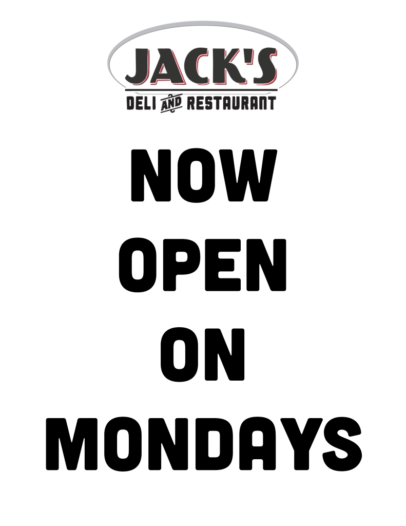 JDR Now Open On Mondays 8.5 x 11